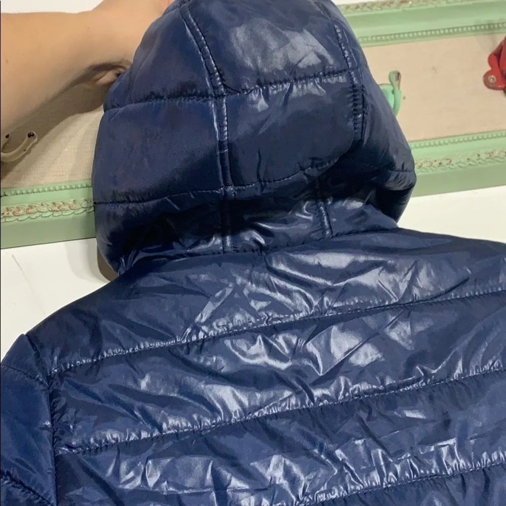 Gymboree Midnight Navy Hooded Puffer Jacket Kids Small